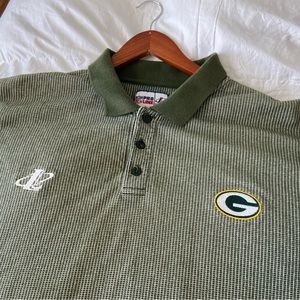 Vintage Packers embroidered polo mens